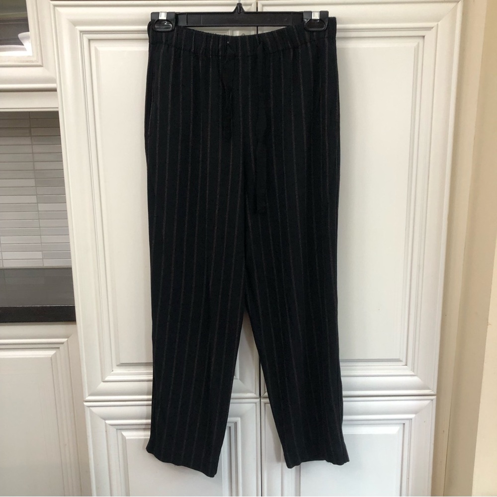 Zara women’s high waisted crop striped pants